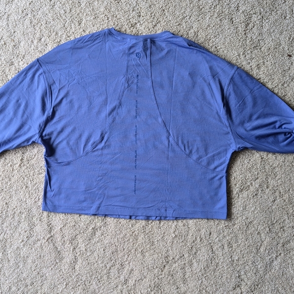 Lululemon Abrasion-Resistant Training Long Sleeve Shirt Wild Indigo Size 4 - Picture 4 of 5